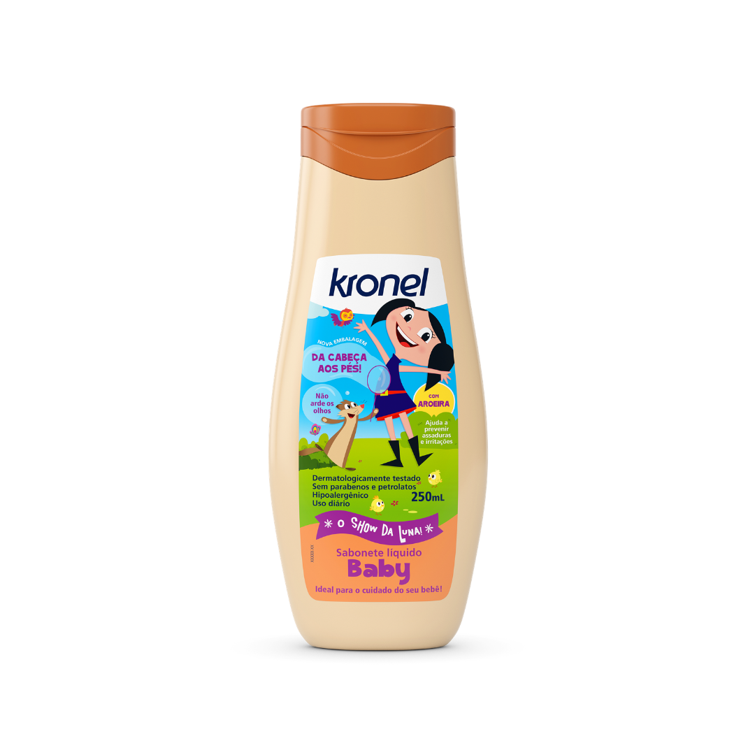 Kronel Sabonete Líquido Baby Hebron (Embalagem de 250ml)